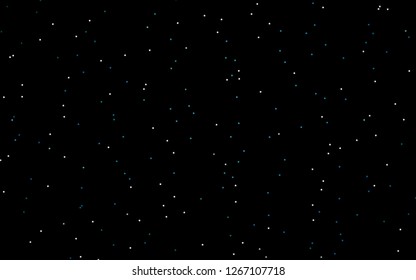 Dark BLUE vector texture with beautiful stars. Blurred decorative design in simple style with stars. Smart design for your business advert.