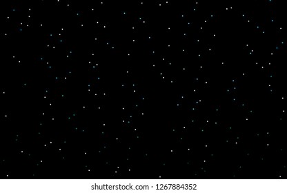 Dark BLUE vector texture with beautiful stars. Stars on blurred abstract background with gradient. Smart design for your business advert.