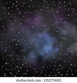 Dark BLUE vector texture with beautiful stars. Colorful illustration in abstract style with gradient stars. Design for your business promotion.
