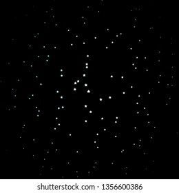 Dark BLUE vector texture with beautiful stars. Decorative illustration with stars on abstract template. Pattern for new year ad, booklets.