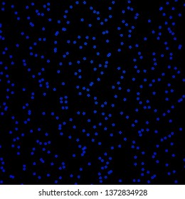Dark BLUE vector texture with beautiful stars. Blur decorative design in simple style with stars. Pattern for websites, landing pages.