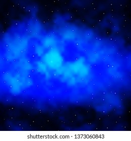 Dark BLUE vector texture with beautiful stars. Colorful illustration in abstract style with gradient stars. Pattern for new year ad, booklets.