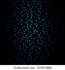 Dark BLUE vector texture with beautiful stars. Shining colorful illustration with small and big stars. Best design for your ad, poster, banner.