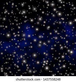Dark BLUE vector texture with beautiful stars. Decorative illustration with stars on abstract template. Design for your business promotion.