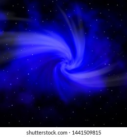 Dark BLUE vector texture with beautiful stars. Blur decorative design in simple style with stars. Pattern for new year ad, booklets.
