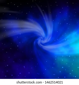 Dark BLUE vector texture with beautiful stars. Modern geometric abstract illustration with stars. Best design for your ad, poster, banner.