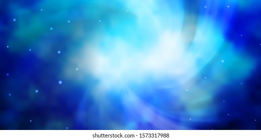 Dark BLUE vector texture with beautiful stars. Blur decorative design in simple style with stars. Design for your business promotion.
