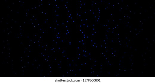 Dark BLUE vector texture with beautiful stars. Decorative illustration with stars on abstract template. Pattern for websites, landing pages.