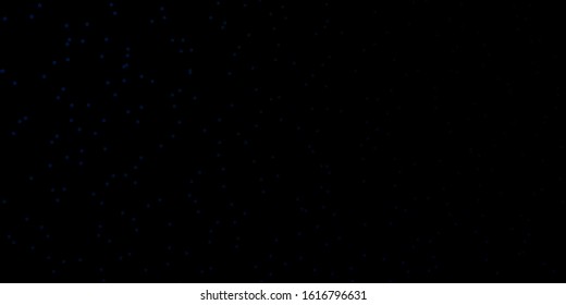 Dark BLUE vector texture with beautiful stars. Shining colorful illustration with small and big stars. Theme for cell phones.