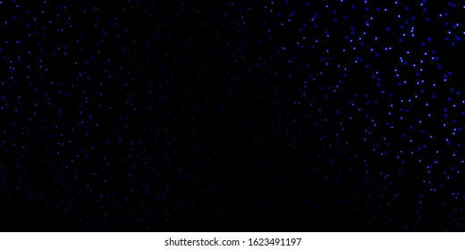 Dark BLUE vector texture with beautiful stars. Decorative illustration with stars on abstract template. Best design for your ad, poster, banner.