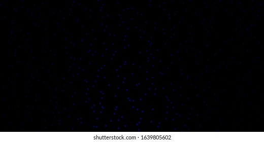 Dark BLUE vector texture with beautiful stars. Modern geometric abstract illustration with stars. Design for your business promotion.