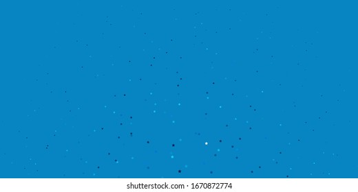 Textura vectorial azul oscuro con hermosas estrellas. Dibujo abstracto geométrico moderno con estrellas. Patrón para sitios web, páginas de inicio.
