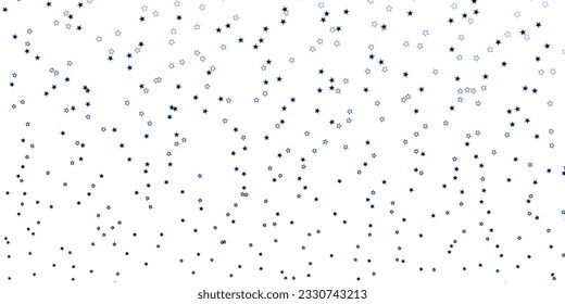 Dark BLUE vector texture with beautiful stars. Modern geometric abstract illustration with stars. Pattern for wrapping gifts.