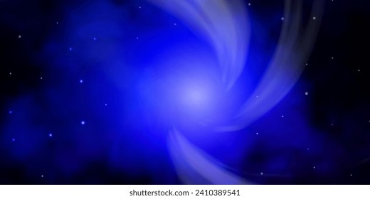 Dark BLUE vector texture with beautiful stars. Colorful illustration in abstract style with gradient stars. Pattern for websites, landing pages.