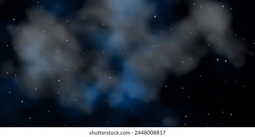 Dark BLUE vector texture with beautiful stars. Modern geometric abstract illustration with stars. Design for your business promotion.