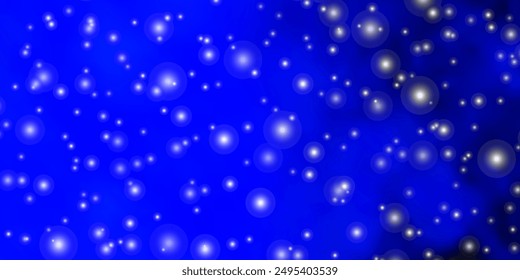 Dark BLUE vector texture with beautiful stars. Shining colorful illustration with small and big stars. Pattern for new year ad, booklets.