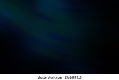 Dark BLUE vector texture with bent lines. Creative illustration in halftone style with gradient. Colorful wave pattern for your design.