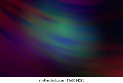 Dark BLUE vector texture with bent lines. A shining illustration, which consists of curved lines. A completely new design for your business.