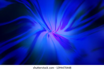Dark BLUE vector texture with bent lines. Geometric illustration in abstract style with gradient.  A new texture for your  ad, booklets, leaflets.