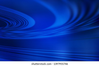 Dark BLUE vector texture with bent lines. Colorful geometric sample with gradient lines.  A new texture for your  ad, booklets, leaflets.