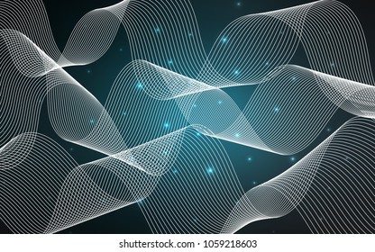 Dark BLUE vector texture with birthday confetti. Blurred decorative design in anniversary style with confetti. The pattern can be used for birthday gifts, congratulations.