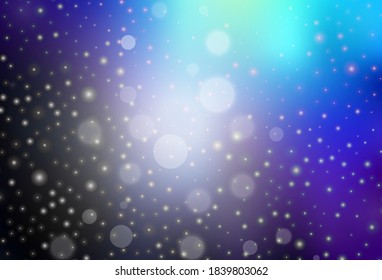 Textura de vector azul oscuro en estilo de cumpleaños. Una Ilustración inteligente con elementos de Navidad degradados. Patrón de folletos, folletos educativos.