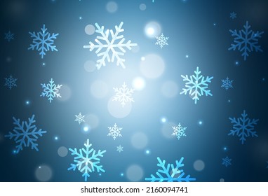 Textura de vector azul oscuro en estilo de cumpleaños. Una Ilustración inteligente con elementos de Navidad degradados. Patrón de folletos, folletos educativos.