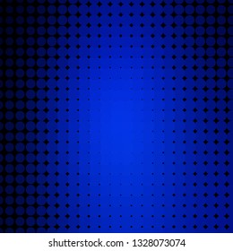 Dark BLUE vector texture with circles. Glitter abstract illustration with colorful drops. Pattern for booklets, leaflets.