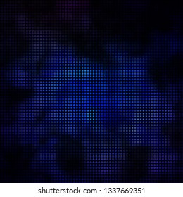 Dark BLUE vector texture with circles. Abstract illustration with colorful spots in nature style. Design for your commercials.