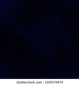 Dark BLUE vector texture with circles. Abstract colorful disks on simple gradient background. Pattern for websites, landing pages.