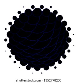 Dark BLUE vector texture with circles. Abstract illustration with colorful spots in nature style. New template for your brand book.