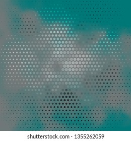 Dark BLUE vector texture with circles. Abstract illustration with colorful spots in nature style. Pattern for business ads.