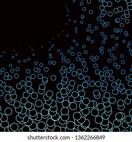 Dark BLUE vector texture with circles. Modern abstract illustration with colorful circle shapes. Pattern for business ads.