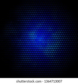 Dark BLUE vector texture with circles. Glitter abstract illustration with colorful drops. New template for your brand book.