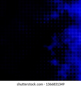 Dark BLUE vector texture with circles. Modern abstract illustration with colorful circle shapes. Pattern for websites, landing pages.