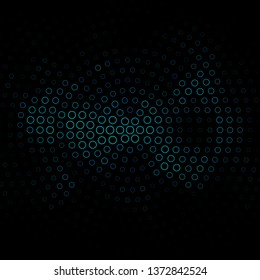 Dark BLUE vector texture with circles. Modern abstract illustration with colorful circle shapes. New template for your brand book.