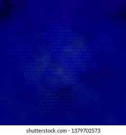 Dark BLUE vector texture with circles. Glitter abstract illustration with colorful drops. Design for your commercials.