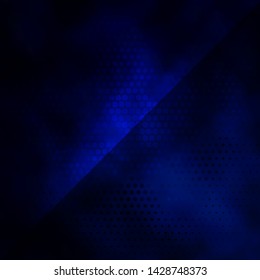 Dark BLUE vector texture with circles. Colorful illustration with gradient dots in nature style. Design for your commercials.