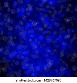 Dark BLUE vector texture with circles. Abstract illustration with colorful spots in nature style. Design for posters, banners.