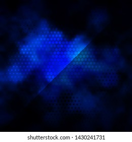 Dark BLUE vector texture with circles. Glitter abstract illustration with colorful drops. New template for your brand book.