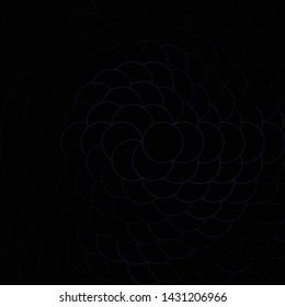 Dark BLUE vector texture with circles. Modern abstract illustration with colorful circle shapes. New template for your brand book.