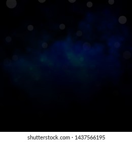 Dark BLUE vector texture with circles. Modern abstract illustration with colorful circle shapes. Pattern for booklets, leaflets.