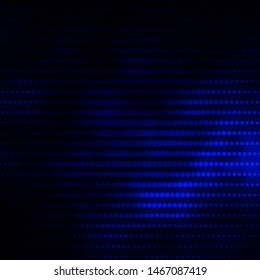 Dark BLUE vector texture with circles. Glitter abstract illustration with colorful drops. Pattern for websites, landing pages.