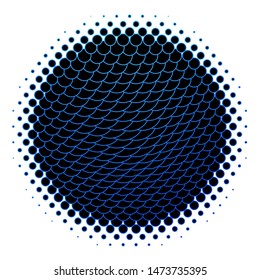 Dark BLUE vector texture with circles. Illustration with set of shining colorful abstract spheres. Pattern for booklets, leaflets.