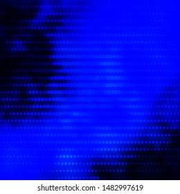 Dark BLUE vector texture with circles. Abstract decorative design in gradient style with bubbles. Pattern for booklets, leaflets.