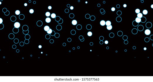 Dark BLUE vector texture with circles. Abstract decorative design in gradient style with bubbles. Pattern for business ads.