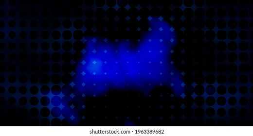 Dark BLUE vector texture with circles. Modern abstract illustration with colorful circle shapes. Design for posters, banners.