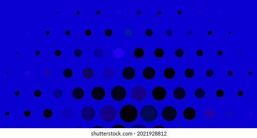 Dark BLUE vector texture with circles. Modern abstract illustration with colorful circle shapes. Pattern for business ads.