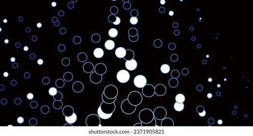 Dark BLUE vector texture with circles. Modern abstract illustration with colorful circle shapes. Pattern for websites, landing pages.