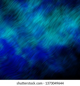 Dark BLUE vector texture with circular arc. Abstract illustration with gradient bows. Smart design for your promotions.